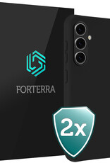 Forterra Forterra Samsung Galaxy S26 Plus Hoesje Siliconen - Zwart - 2 PACK