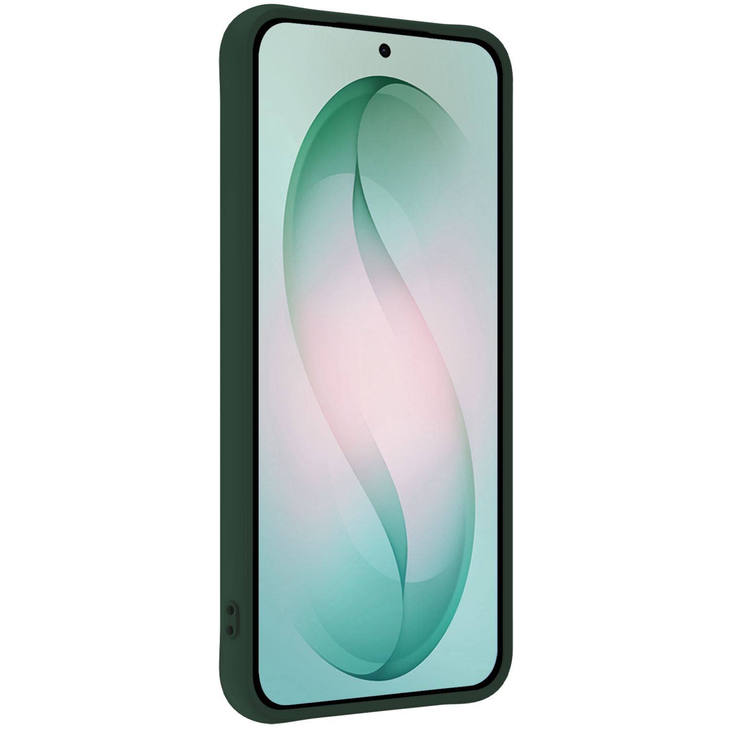 Forterra Forterra Samsung Galaxy S26 Plus Hoesje Siliconen Met Screenprotector - Donkergroen