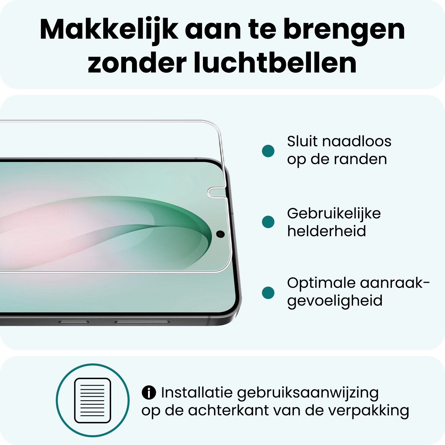 Forterra Forterra Samsung Galaxy S26 Plus Hoesje Siliconen Met 2x Screenprotector - Perzik