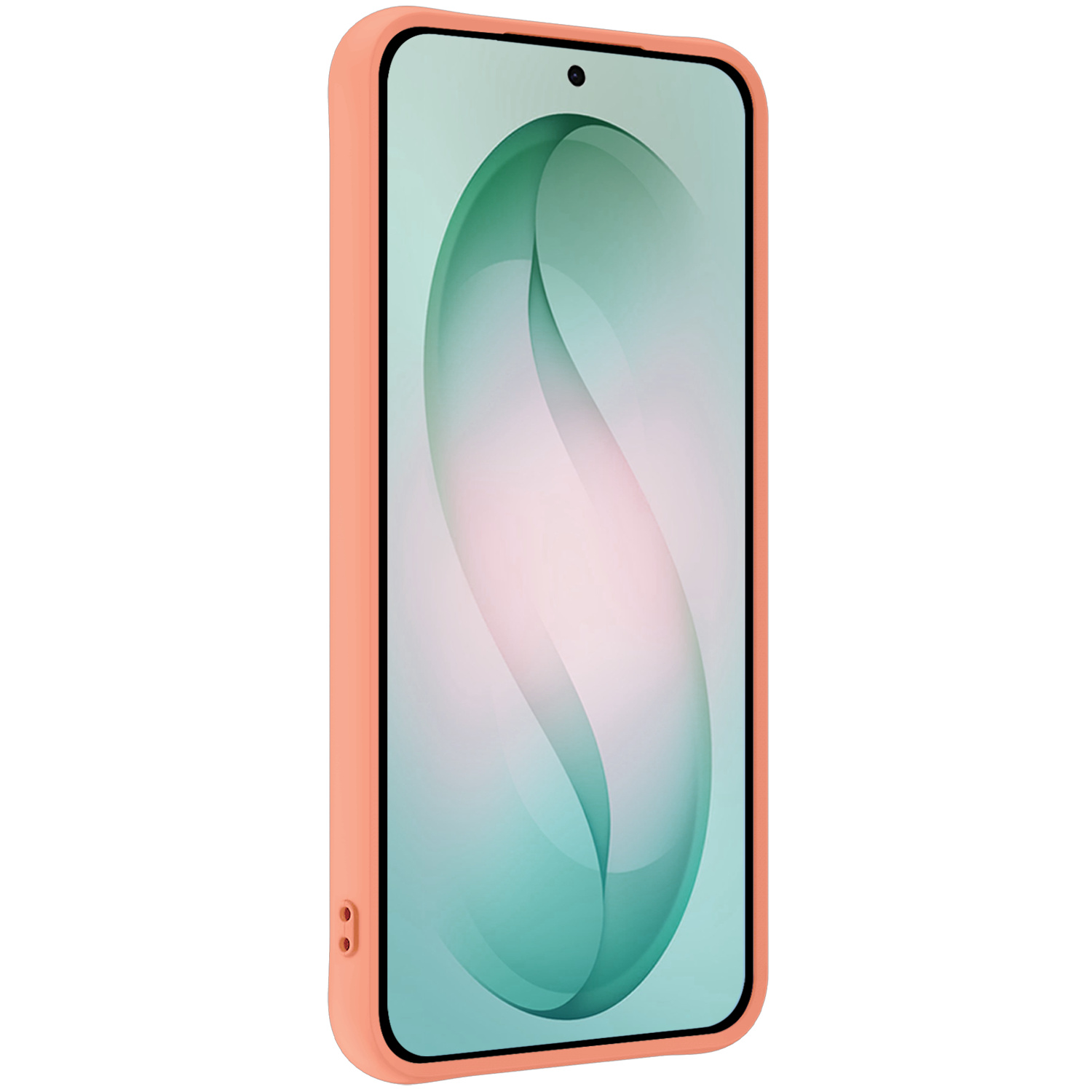 Forterra Forterra Samsung Galaxy S26 Plus Hoesje Siliconen Met 2x Screenprotector - Perzik