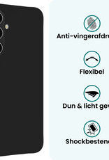 Forterra Forterra Samsung Galaxy S26 Plus Hoesje Siliconen Met 2x Screenprotector - Zwart