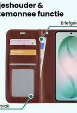 Forterra Forterra Samsung Galaxy S26 Plus Hoesje Bookcase Met Screenprotector - Bruin