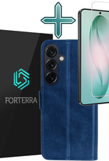 Forterra Forterra Samsung Galaxy S26 Plus Hoesje Bookcase Met Screenprotector - Donkerblauw