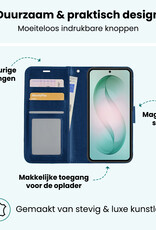 Forterra Forterra Samsung Galaxy S26 Plus Hoesje Bookcase Met Screenprotector - Donkerblauw