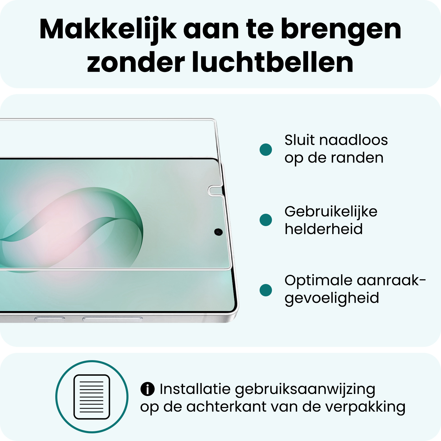 Forterra Forterra Samsung Galaxy S26 Ultra Screenprotector Glas - 3 PACK