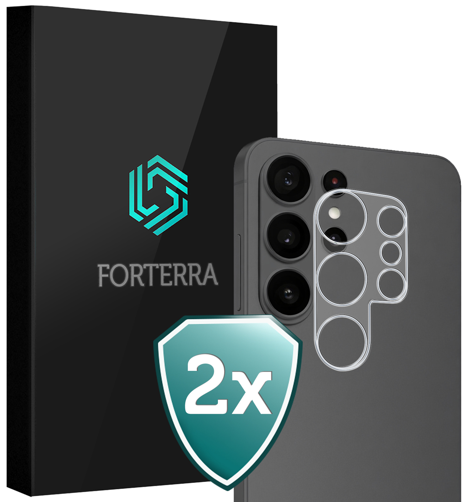Forterra Forterra Samsung Galaxy S26 Ultra Camera Screenprotector - 2 PACK