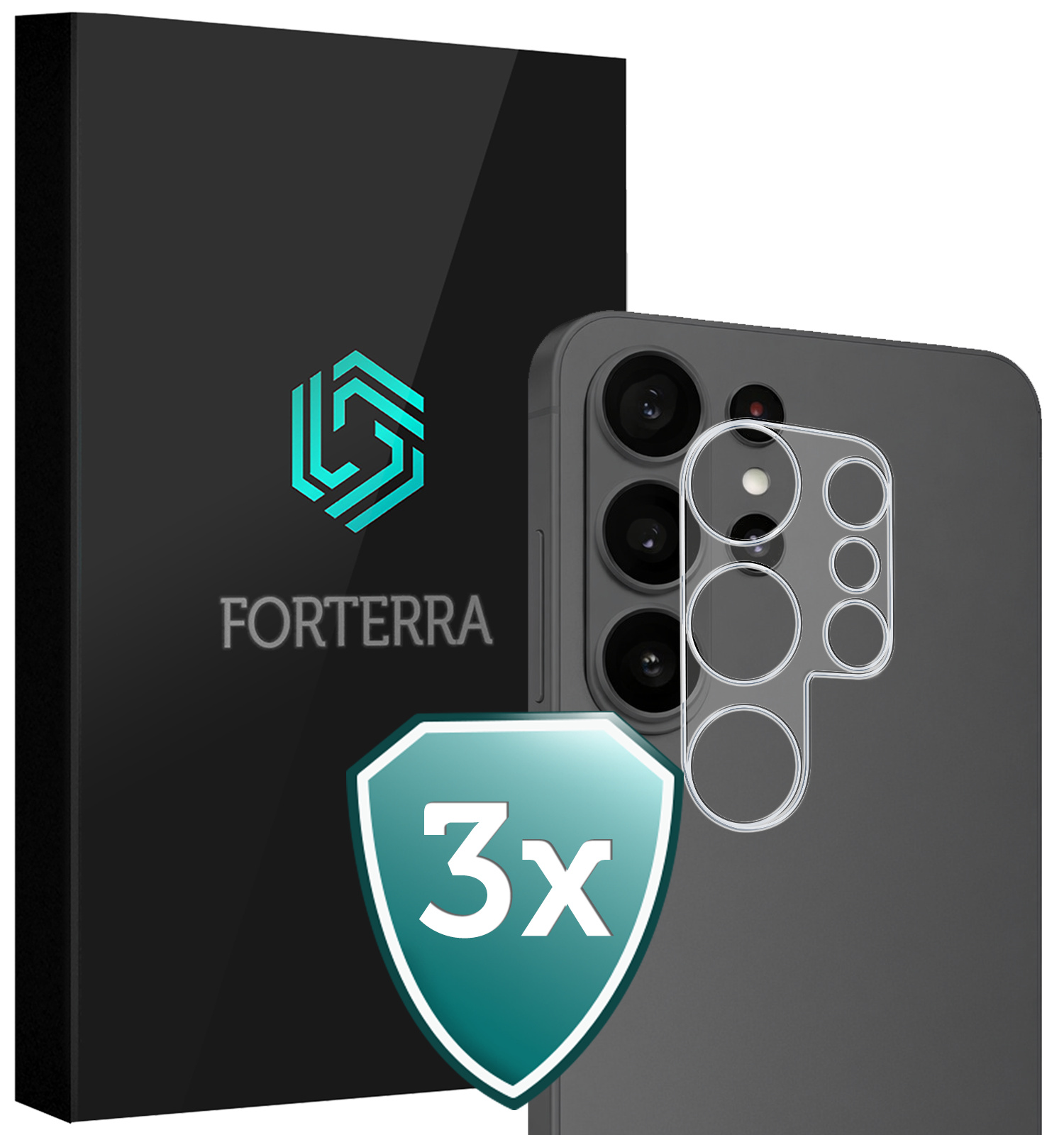 Forterra Forterra Samsung Galaxy S26 Ultra Camera Screenprotector - 3 PACK