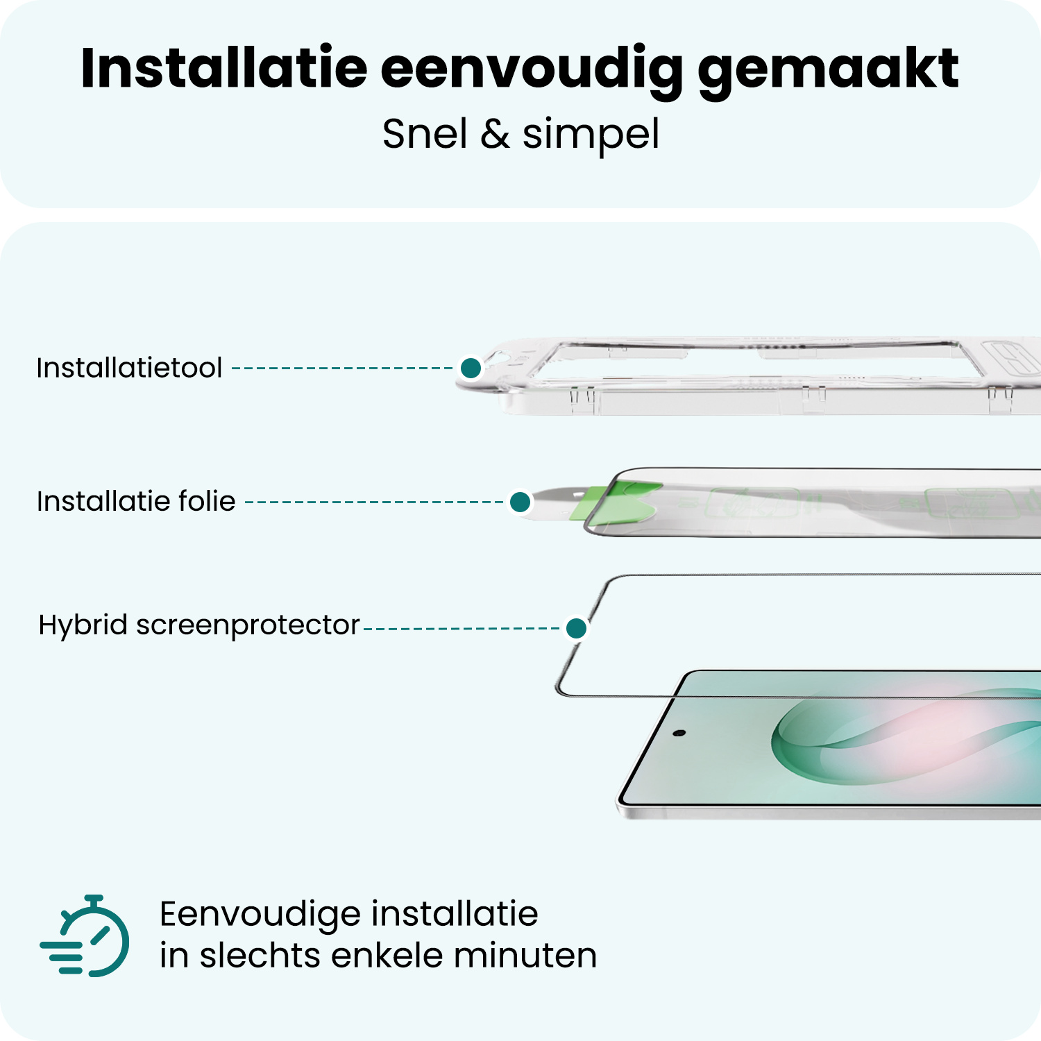 Forterra Forterra Samsung Galaxy S26 Ultra Hybrid Screenprotector - 3 PACK