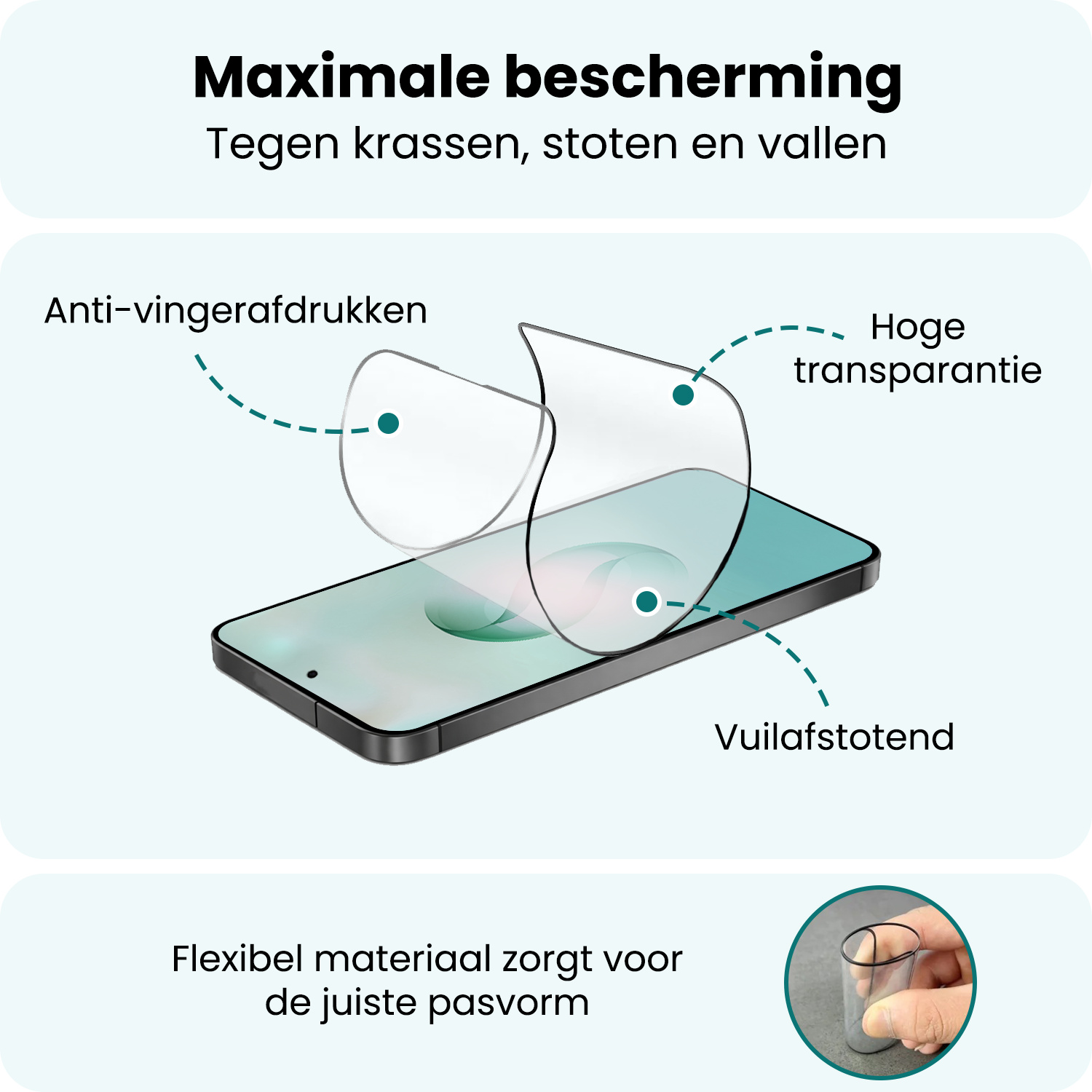 Forterra Forterra Samsung Galaxy S26 Ultra Hybrid Screenprotector - 3 PACK