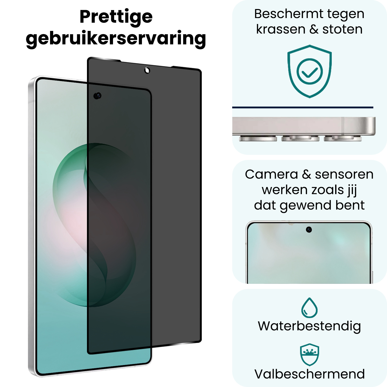 Forterra Forterra Samsung Galaxy S26 Ultra Screenprotector Glas Privacy - 2 PACK