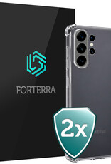 Forterra Forterra Samsung Galaxy S26 Ultra Hoesje Shockproof - Transparant - 2 PACK