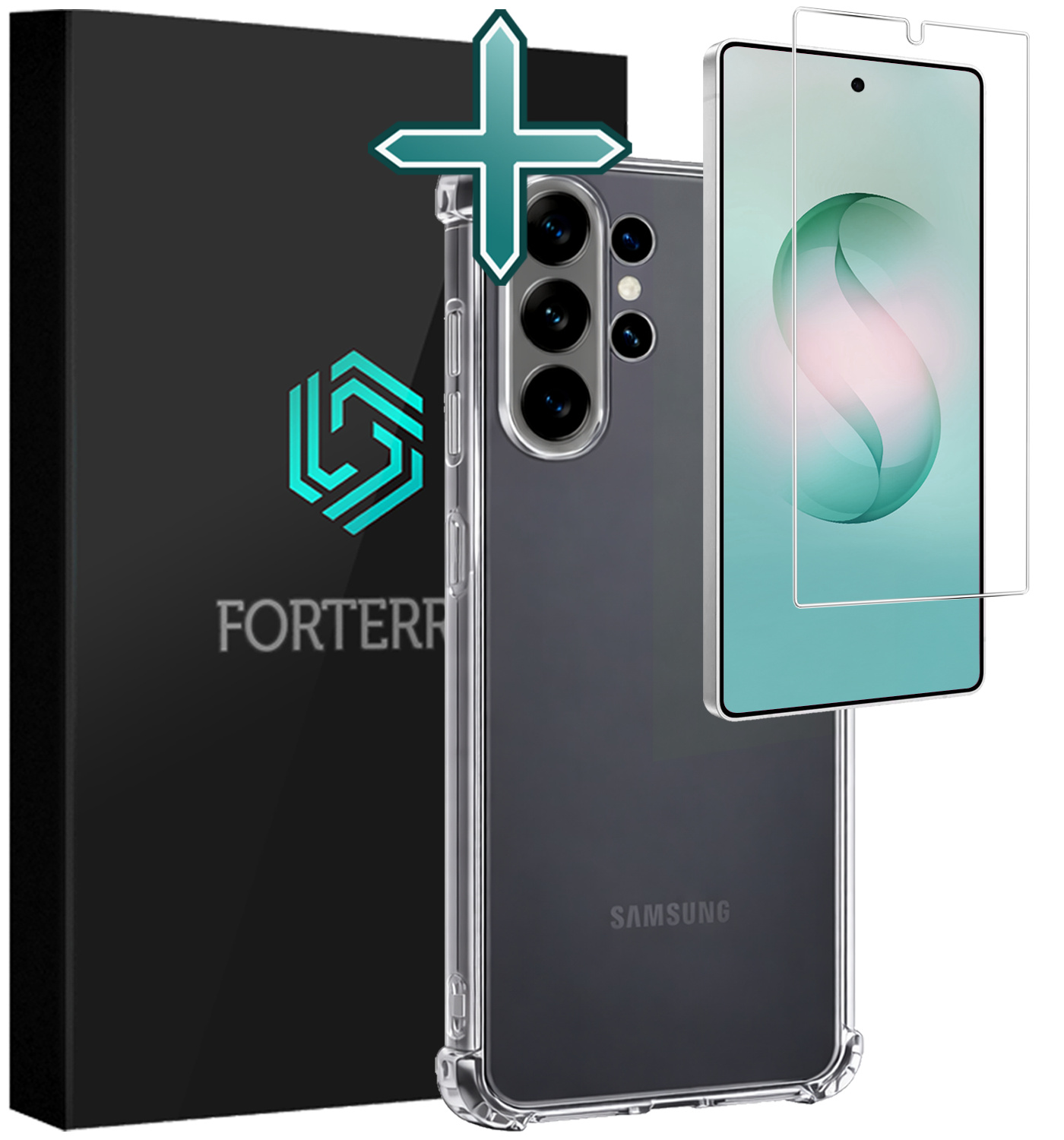 Forterra Forterra Samsung Galaxy S26 Ultra Hoesje Shockproof Met Screenprotector