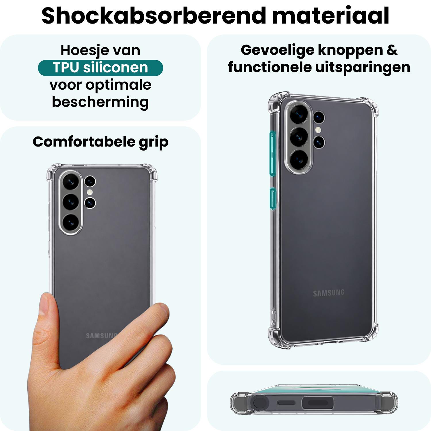 Forterra Forterra Samsung Galaxy S26 Ultra Hoesje Shockproof Met Screenprotector