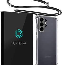 Forterra Forterra Samsung Galaxy S26 Ultra Hoesje Transparant Shockproof Met Zwart Koord