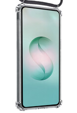 Forterra Forterra Samsung Galaxy S26 Ultra Hoesje Transparant Shockproof Met Zwart Koord