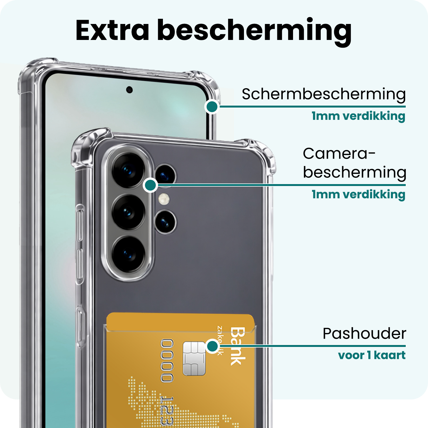 Forterra Forterra Samsung Galaxy S26 Ultra Hoesje Pashouder