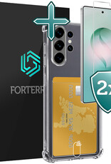 Forterra Forterra Samsung Galaxy S26 Ultra Hoesje Pashouder Met 2x Screenprotector