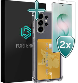 Forterra Forterra Samsung Galaxy S26 Ultra Hoesje Pashouder Met 2x Screenprotector