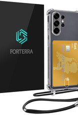 Forterra Forterra Samsung Galaxy S26 Ultra Hoesje Pashouder met Koord