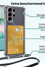 Forterra Forterra Samsung Galaxy S26 Ultra Hoesje Pashouder met Koord - 2 PACK