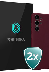 Forterra Forterra Samsung Galaxy S26 Ultra Hoesje Siliconen - Aubergine - 2 PACK