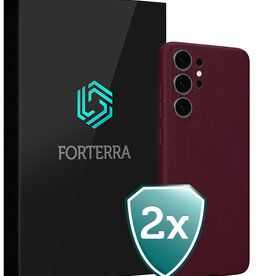 Forterra Forterra Samsung Galaxy S26 Ultra Hoesje Siliconen - Aubergine - 2 PACK