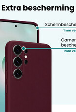 Forterra Forterra Samsung Galaxy S26 Ultra Hoesje Siliconen - Aubergine - 2 PACK