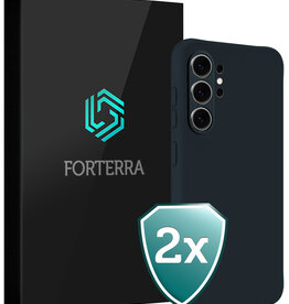 Forterra Forterra Samsung Galaxy S26 Ultra Hoesje Siliconen - Donkerblauw - 2 PACK