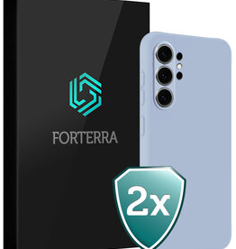 Forterra Forterra Samsung Galaxy S26 Ultra Hoesje Siliconen - Lichtblauw - 2 PACK