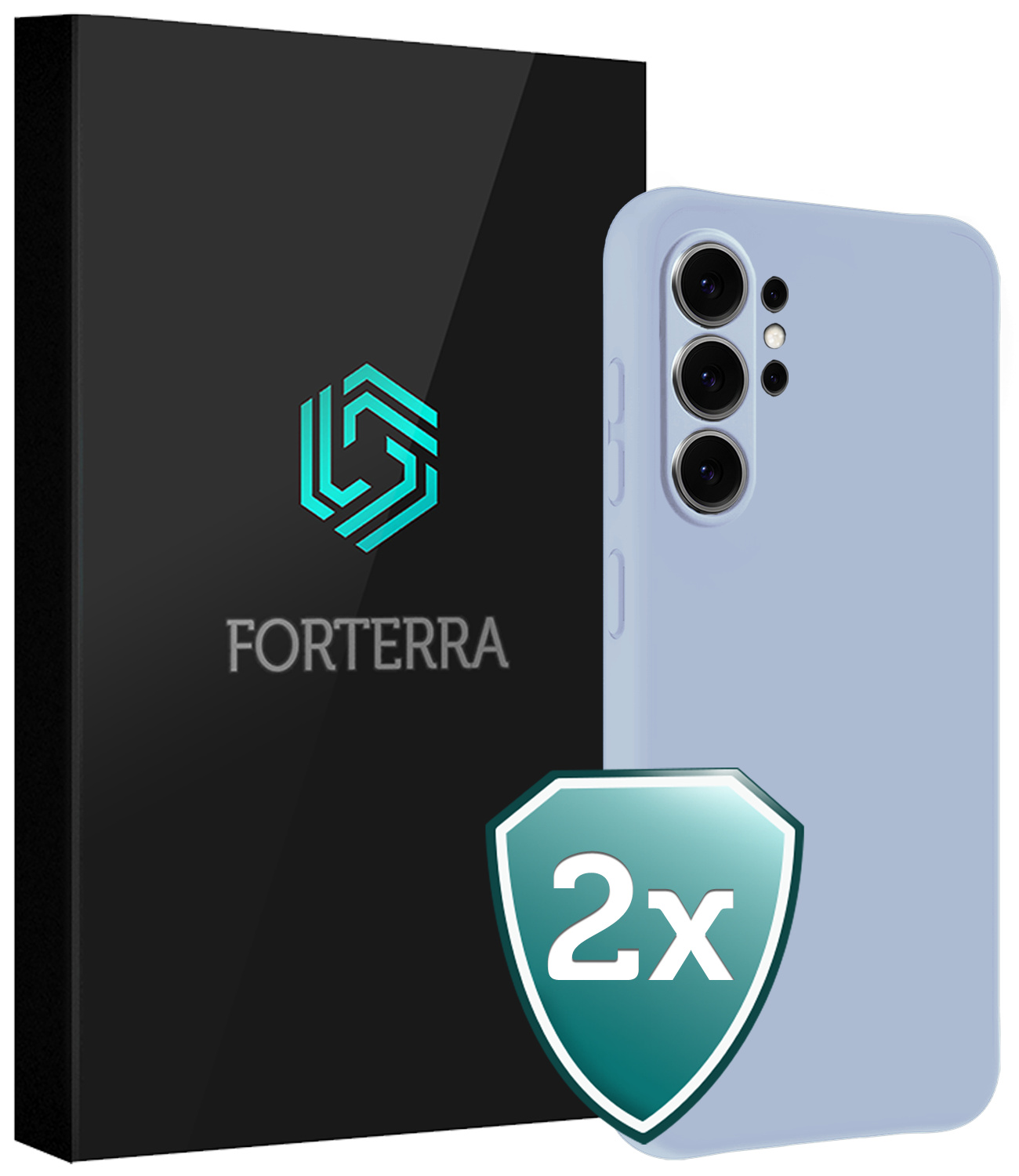 Forterra Forterra Samsung Galaxy S26 Ultra Hoesje Siliconen - Lichtblauw - 2 PACK