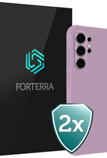 Forterra Forterra Samsung Galaxy S26 Ultra Hoesje Siliconen - Lila - 2 PACK