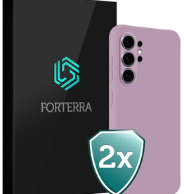 Forterra Forterra Samsung Galaxy S26 Ultra Hoesje Siliconen - Lila - 2 PACK