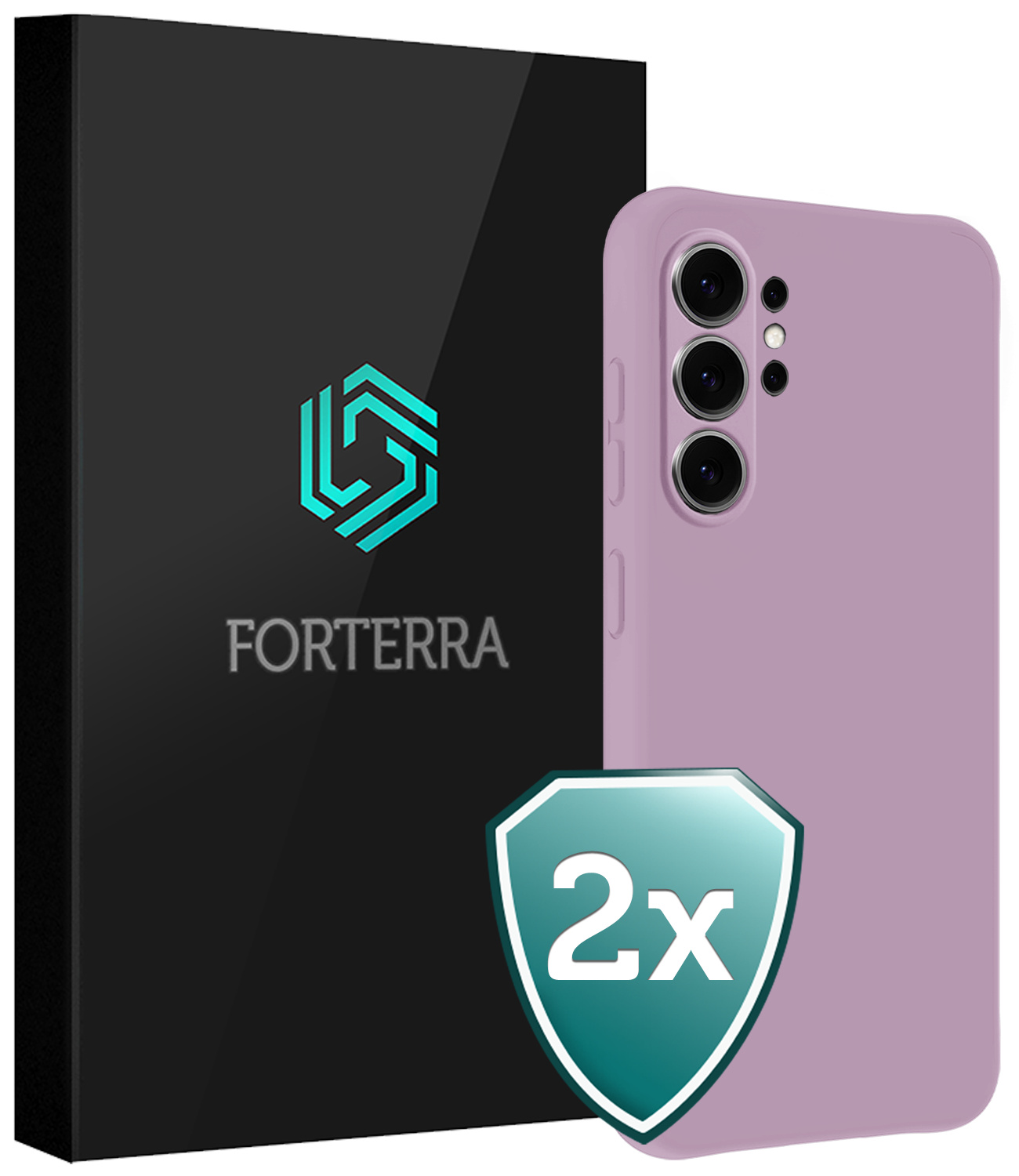 Forterra Forterra Samsung Galaxy S26 Ultra Hoesje Siliconen - Lila - 2 PACK