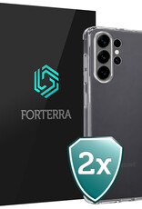 Forterra Forterra Samsung Galaxy S26 Ultra Hoesje Siliconen - Transparant - 2 PACK