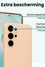 Forterra Forterra Samsung Galaxy S26 Ultra Hoesje Siliconen - Zand - 2 PACK