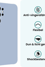 Forterra Forterra Samsung Galaxy S26 Ultra Hoesje Siliconen Met Screenprotector - Lichtblauw