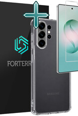 Forterra Forterra Samsung Galaxy S26 Ultra Hoesje Siliconen Met Screenprotector - Transparant