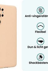 Forterra Forterra Samsung Galaxy S26 Ultra Hoesje Siliconen Met Screenprotector - Zand