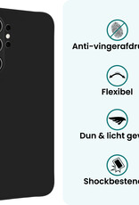 Forterra Forterra Samsung Galaxy S26 Ultra Hoesje Siliconen Met Screenprotector - Zwart