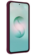 Forterra Forterra Samsung Galaxy S26 Ultra Hoesje Siliconen Met 2x Screenprotector - Aubergine