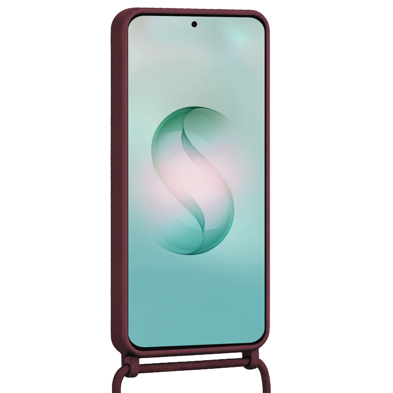 Forterra Forterra Samsung Galaxy S26 Ultra Hoesje Pashouder met Koord Met 2x Screenprotector - Aubergine