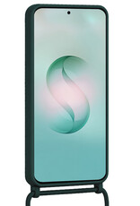 Forterra Forterra Samsung Galaxy S26 Ultra Hoesje Pashouder met Koord Met 2x Screenprotector - Donkergroen