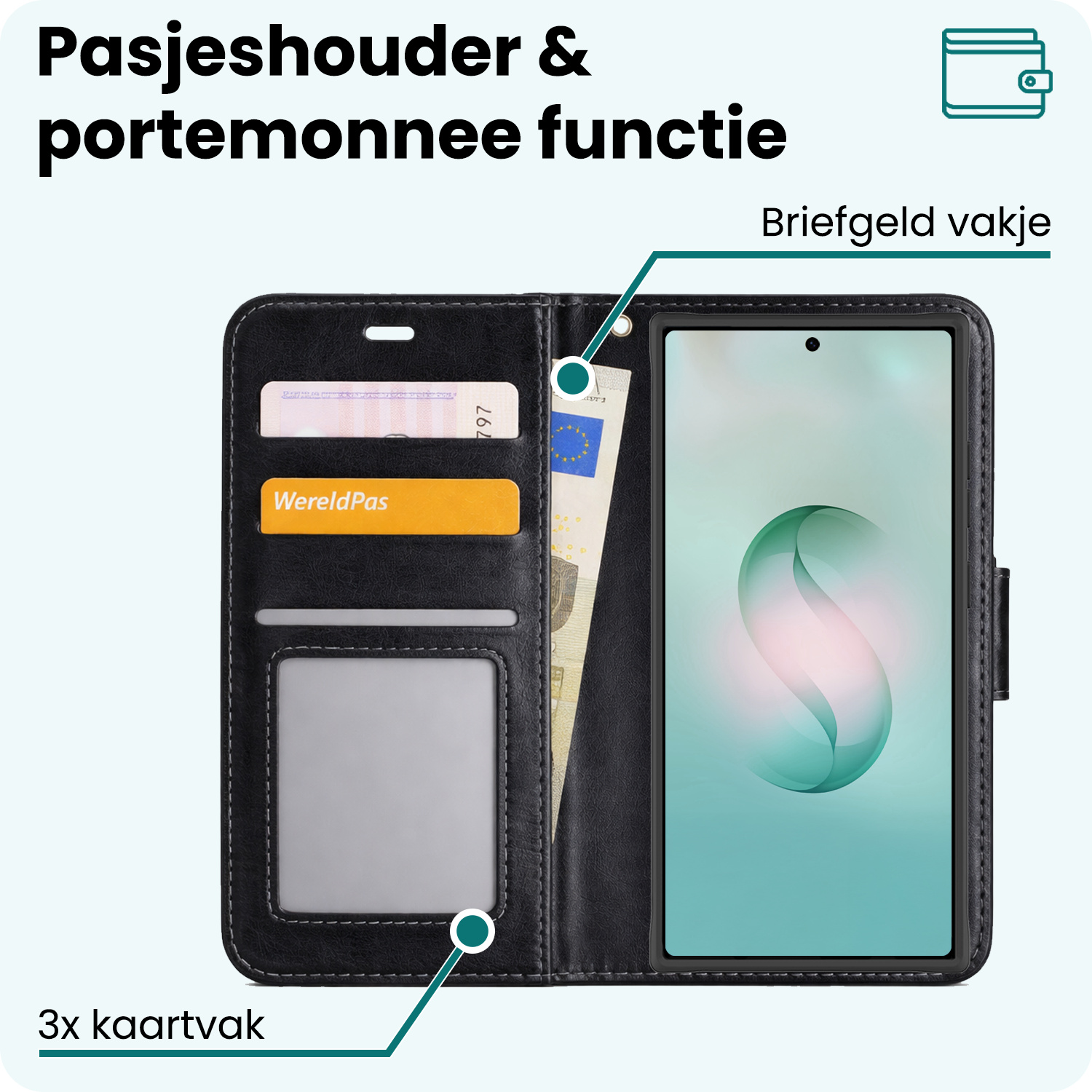 Forterra Forterra Samsung Galaxy S26 Ultra Hoesje Bookcase - Zwart