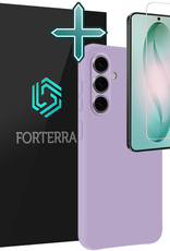 Forterra Forterra Samsung Galaxy S26 Plus Hoesje Siliconen Met Screenprotector - Lila