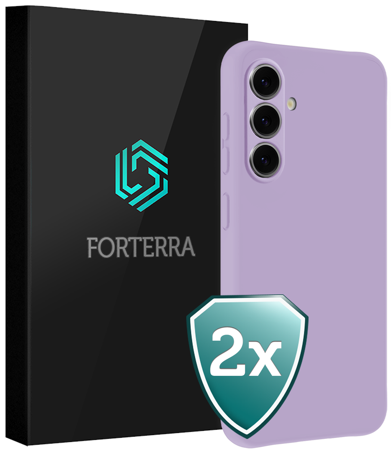 Forterra Forterra Samsung Galaxy S26 Plus Hoesje Siliconen - Lila - 2 PACK