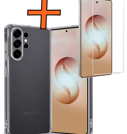 Nomfy Nomfy Samsung Galaxy S26 Ultra Hoesje Siliconen Met Screenprotector - Transparant