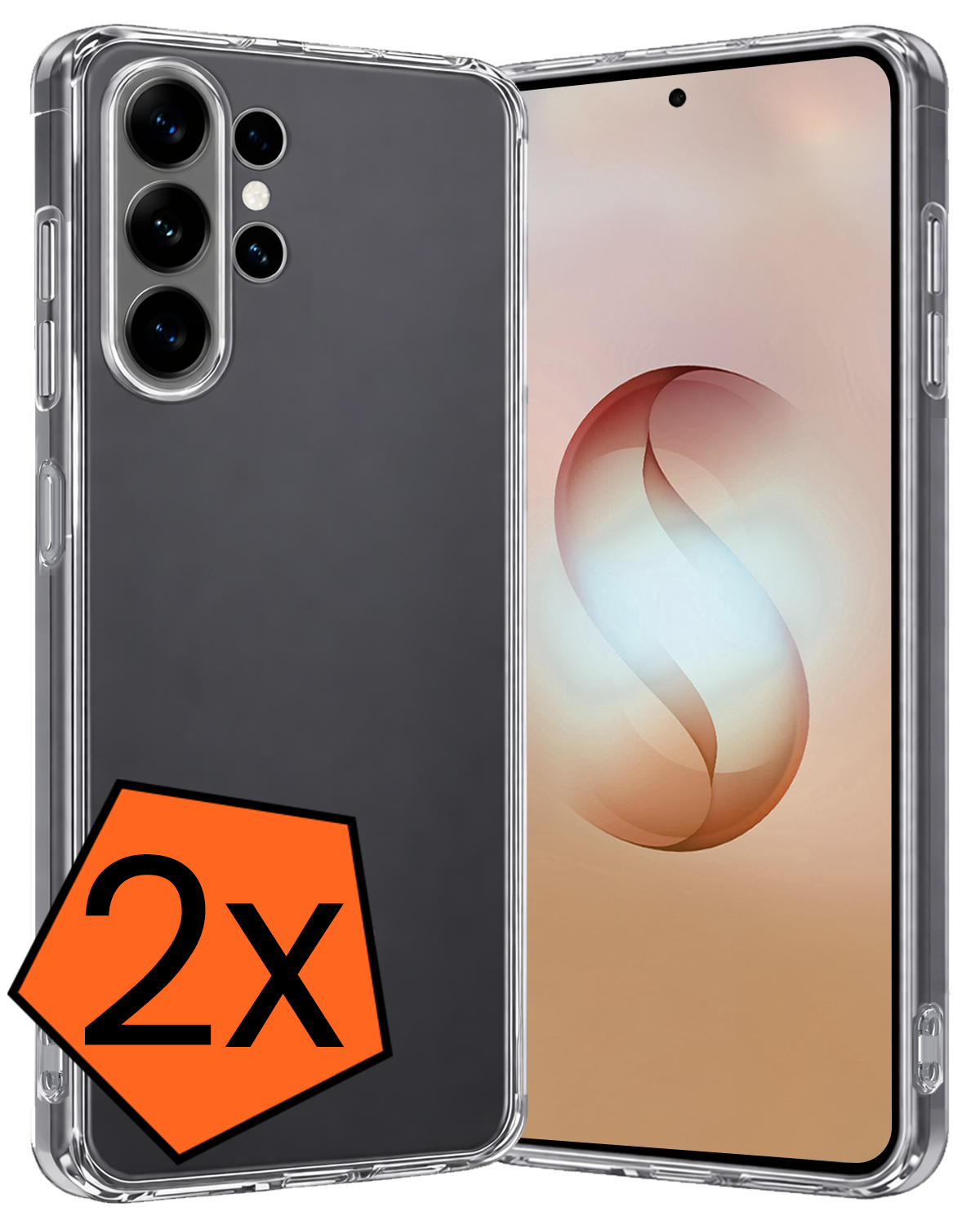 Nomfy Nomfy Samsung Galaxy S26 Ultra Hoesje Siliconen - Transparant - 2 PACK