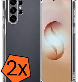 Nomfy Nomfy Samsung Galaxy S26 Ultra Hoesje Shockproof - Transparant - 2 PACK