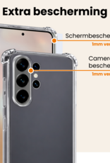 Nomfy Nomfy Samsung Galaxy S26 Ultra Hoesje Shockproof - Transparant - 2 PACK