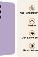 Nomfy Nomfy Samsung Galaxy S26 Plus Hoesje Siliconen Met 2x Screenprotector - Lila